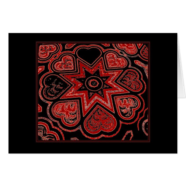 Carte de voeux "Mon coeur" (Devant horizontal)