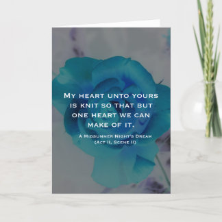 Carte de vœux « Mon cœur est lié au vôtre »