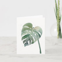 Carte de voeux Monstera Blank