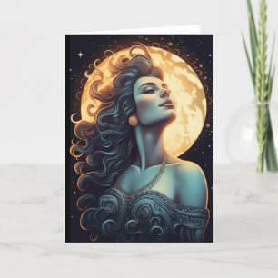 Carte de voeux Moon Goddess