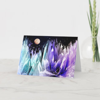Carte de voeux "Moon Over Islande"