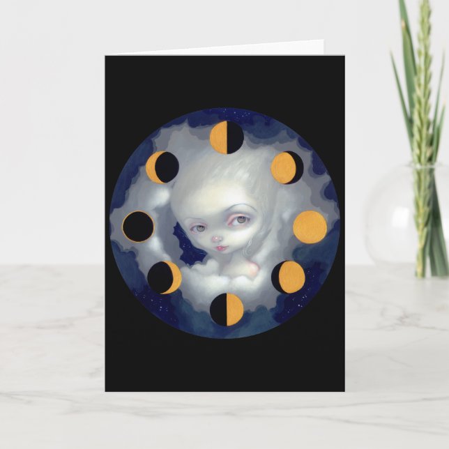 Carte de voeux "Moon Phases" (Devant)