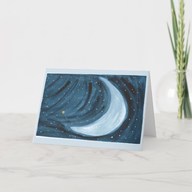 Carte de voeux Morning Star Moon (Devant)
