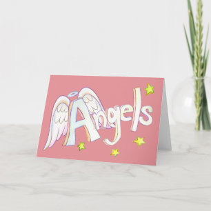 Carte de voeux Mot-Angels Inspirationnelle