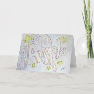 Carte de voeux Mot-Angels Inspirationnelle