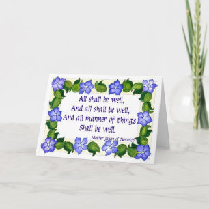 Carte de voeux 'Mother Julian Quotation'