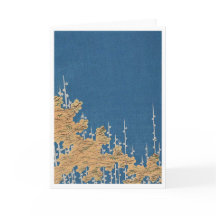 Carte de voeux Motif Kimono vintage