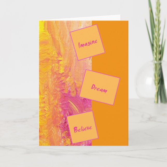 Carte de voeux motivante (Devant)