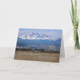Carte de voeux Motivation Mountain