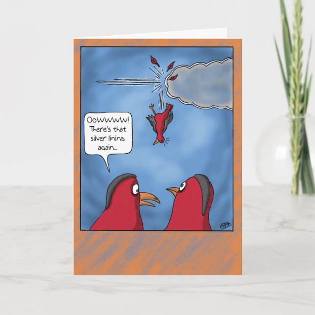 Carte de voeux Motivation Silver Lining (Devant)
