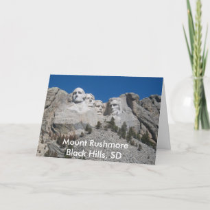 Carte de voeux Mount Rushmore