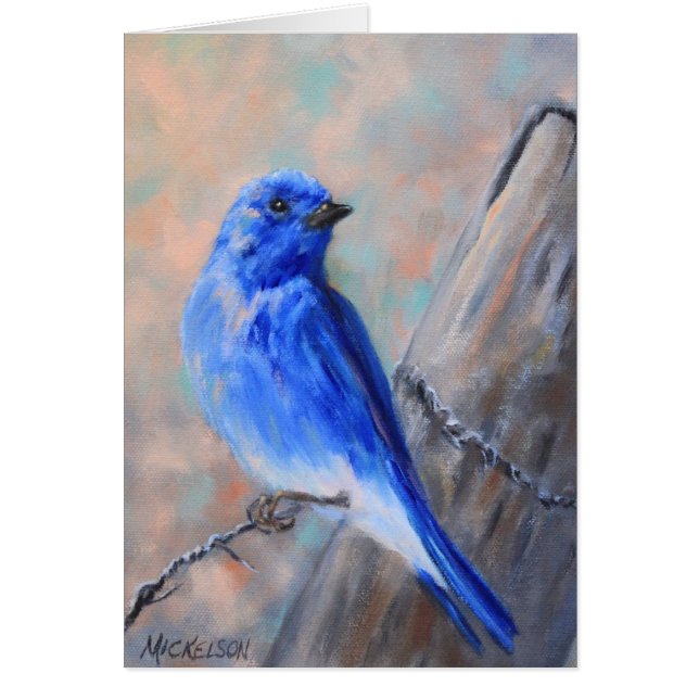 Carte de voeux Mountain Bluebird Fine Art (Devant)