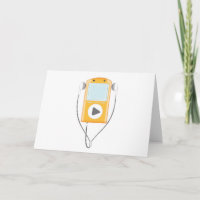 Carte de voeux Mp3