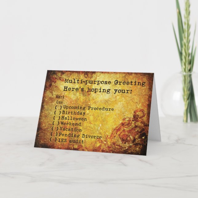 Carte de voeux multifonction Snarkalicious (Devant)