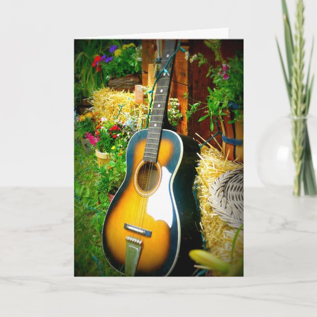 Carte de voeux musicale de joyeux anniversaire (Devant)