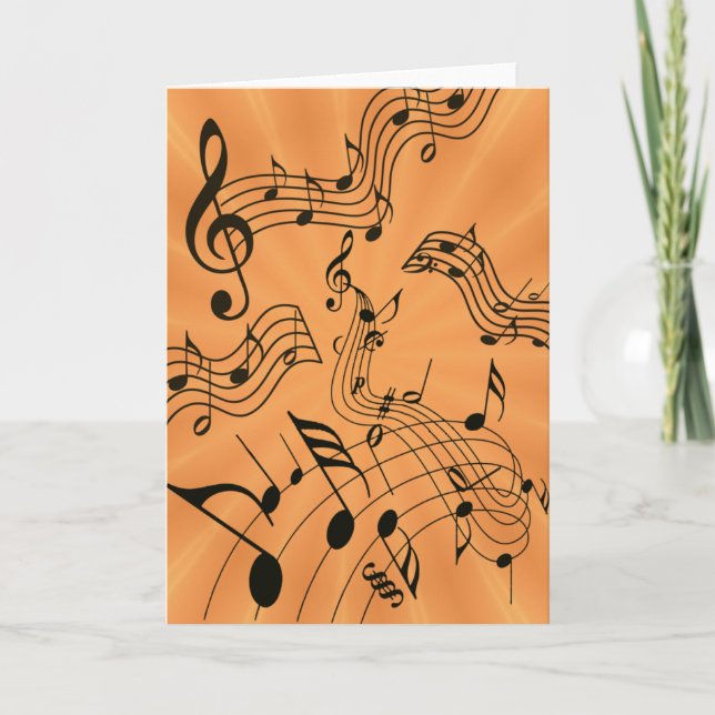 Carte de voeux MUSIQUE (Devant)