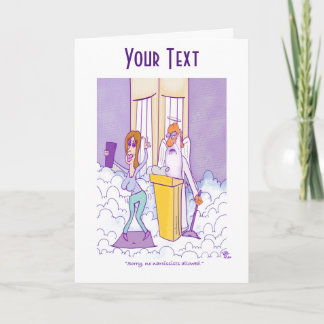 Carte de voeux Narcissist pliée