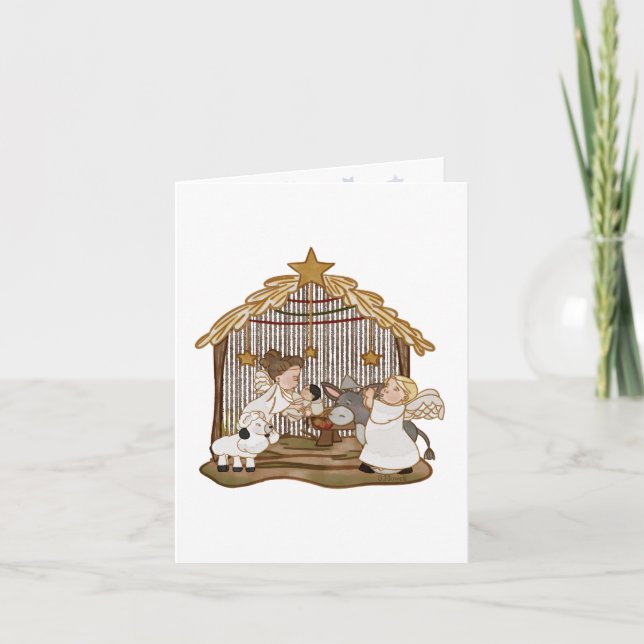 Carte de voeux Nativité (Devant)