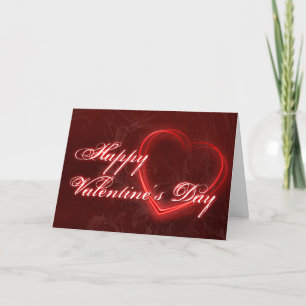 Carte de voeux Neon Hearts Valentine's Day