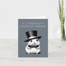 Carte de voeux Nervous Hamster