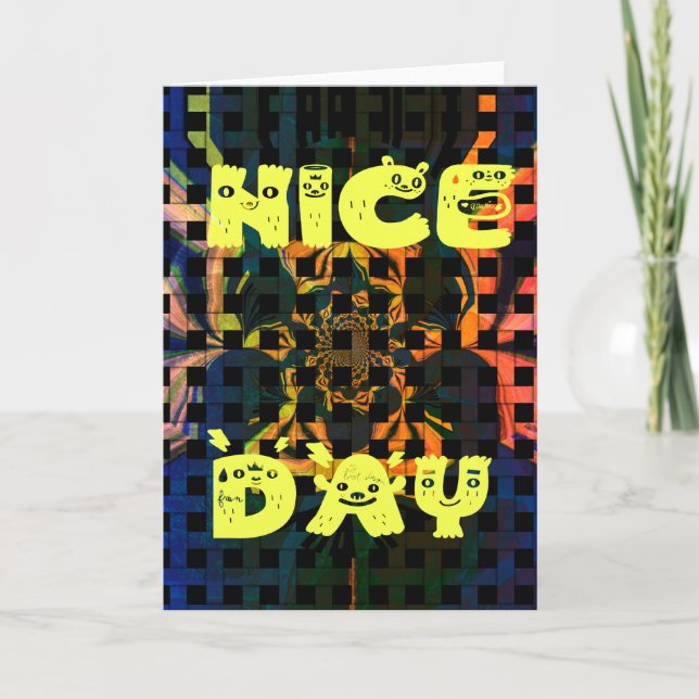 Carte de voeux Nice Jour Modèle vertical (Devant)