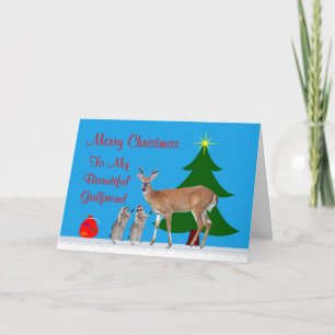Carte de voeux Noël à petite amie