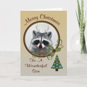 Carte de voeux Noël au fils