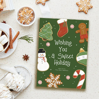 Carte de voeux Noël Cookie Holiday