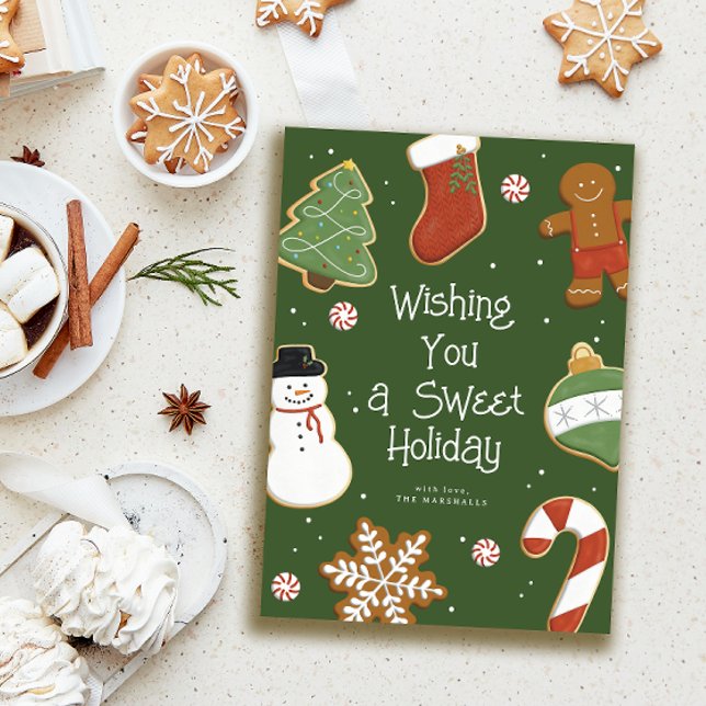 Carte de voeux Noël Cookie Holiday (Créateur téléchargé)