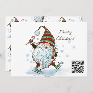 Carte de voeux Noël Gnome
