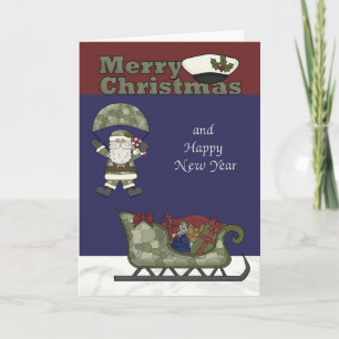 Carte de voeux Noël, Marines