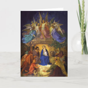 Carte de voeux Noël Nativité Ernst Degree