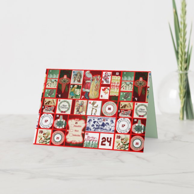 carte de vœux Noël passé (Devant)