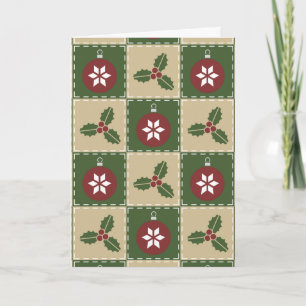 Carte de voeux Noël Quilt