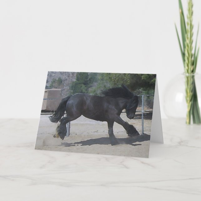 Carte de voeux noire tzigane (Devant)
