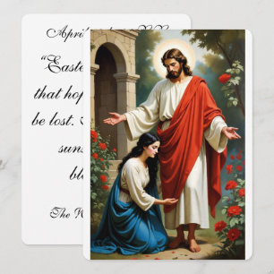 Carte de vœux Noli Me Tangere