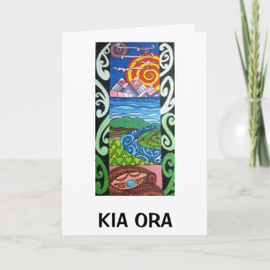Carte de voeux - NZ- Kiaora - Arohanui