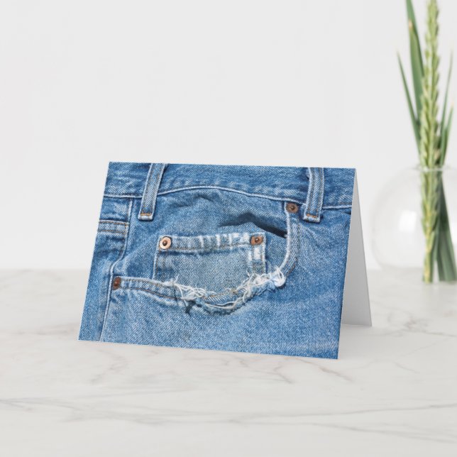 Carte de voeux Old Jeans (Devant)