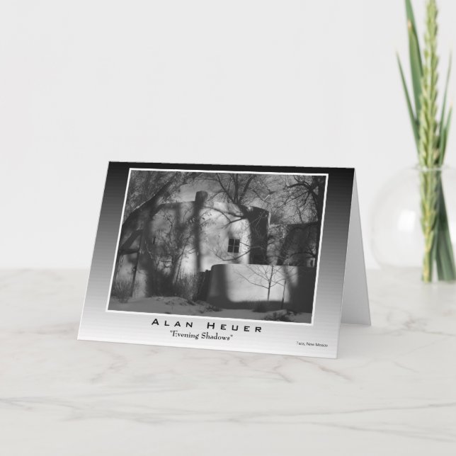 Carte de voeux - "Ombres du soir" (Devant)