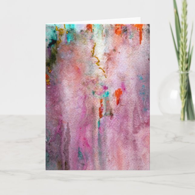 Carte de voeux orange Mist (Devant)