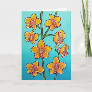 Carte de voeux Orchid Azure Bliss II