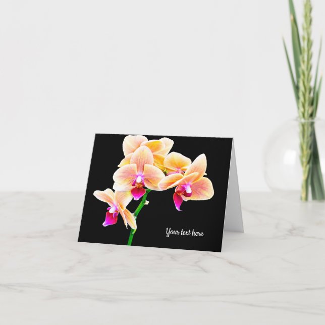 Carte de voeux Orchidée (Devant)