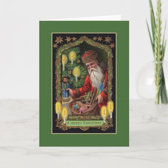 Carte de voeux Orient Express Père Noël (Devant)