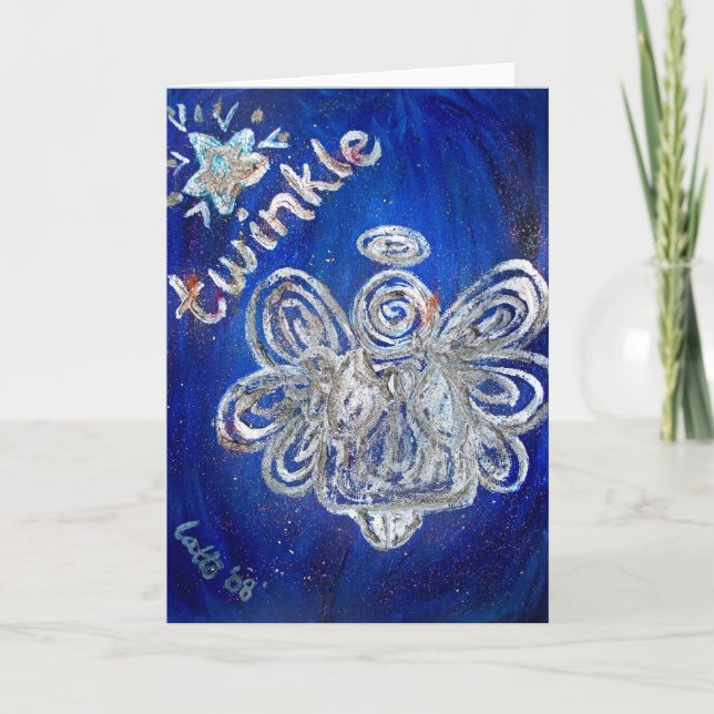 Carte de voeux ou carte de billet Twinkle Angel (Devant)