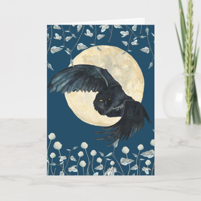Carte de voeux Owl (Devant)