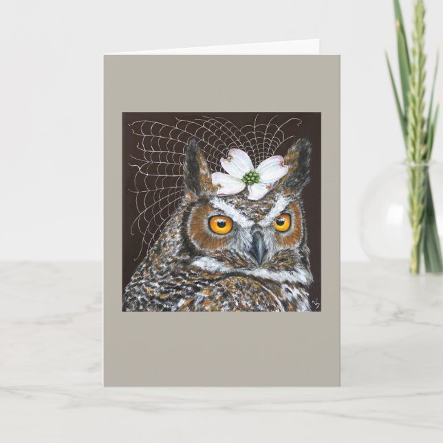 Carte de voeux Owl Bride (Devant)