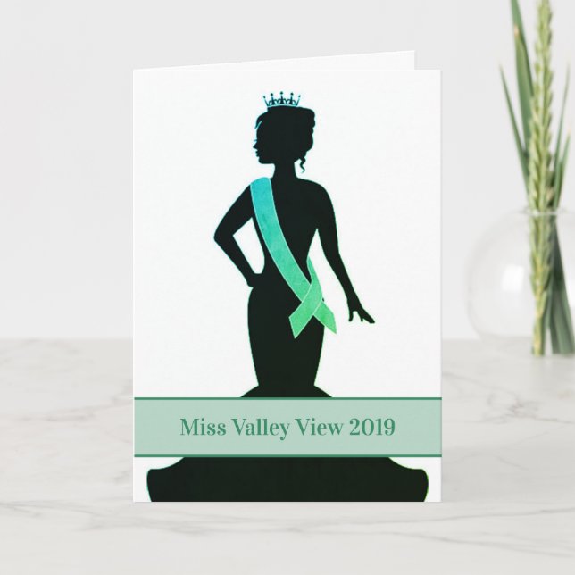 Carte de voeux Pageant - Faire-part personnalisée (Devant)