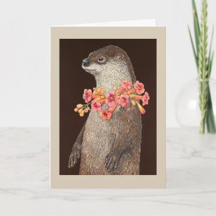 Carte de voeux Pageant Otter
