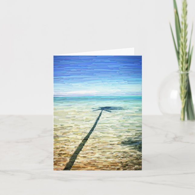 Carte de voeux "Palm Shadow" (Devant)