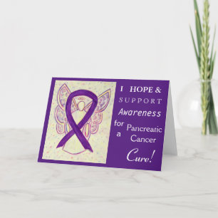 Carte de voeux Pancreatic Cancer Awareness Ribbon